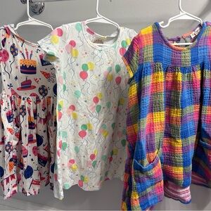 Girls size 4 birthday dresses - Mila & Rose, Tucker & Tate, and Beaufort Bonnet